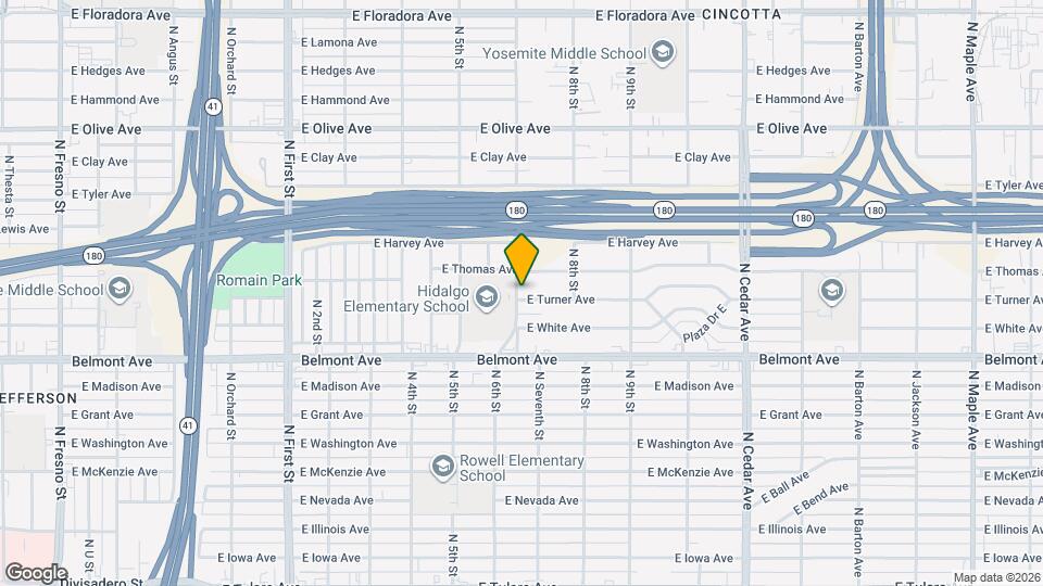 3651 E Turner Ave Map and Location Details