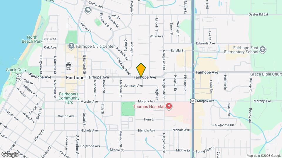 656 Fairhope Ave Map and Location Details