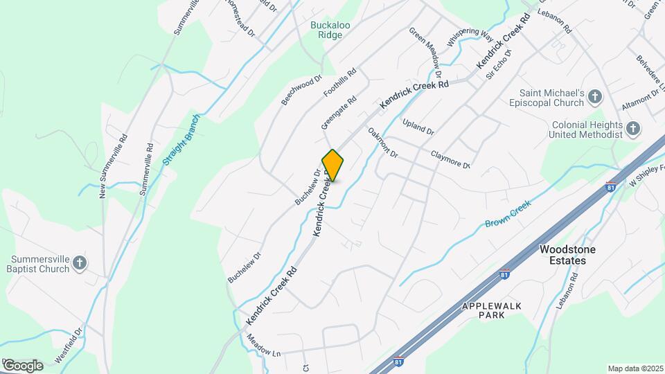 1035 Kendrick Creek Rd Map and Location Details