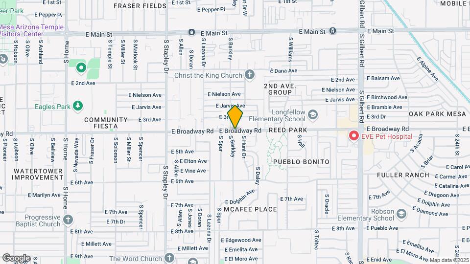 1445 E Broadway Rd Map and Location Details