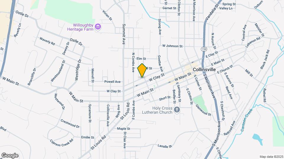 603 W Clay St Map and Location Details