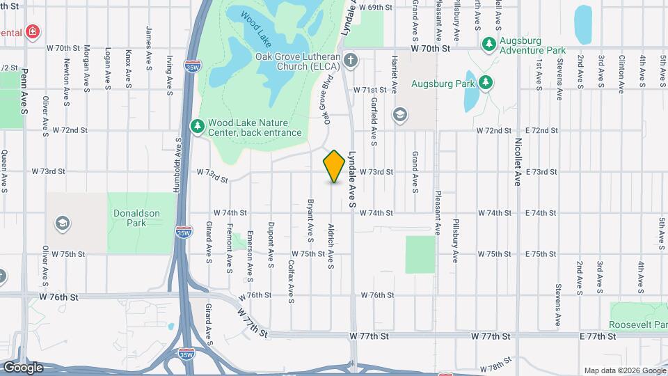 7311 Aldrich Ave S Map and Location Details