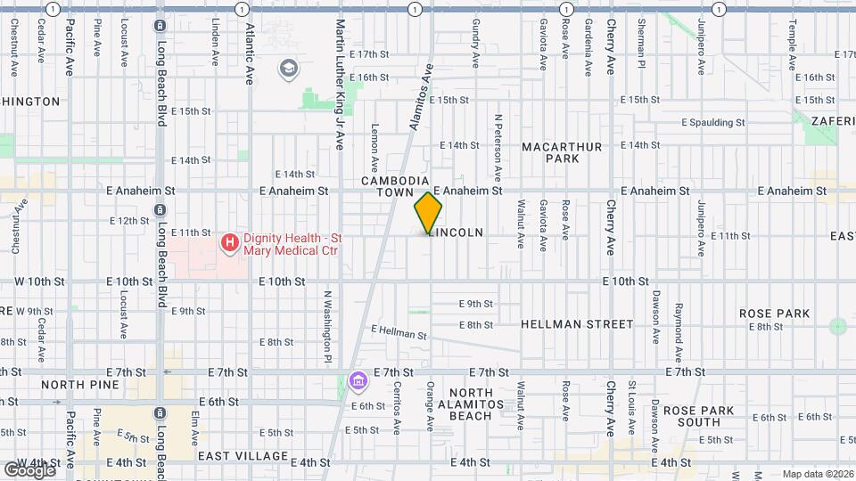 1095 Orange Ave Map and Location Details