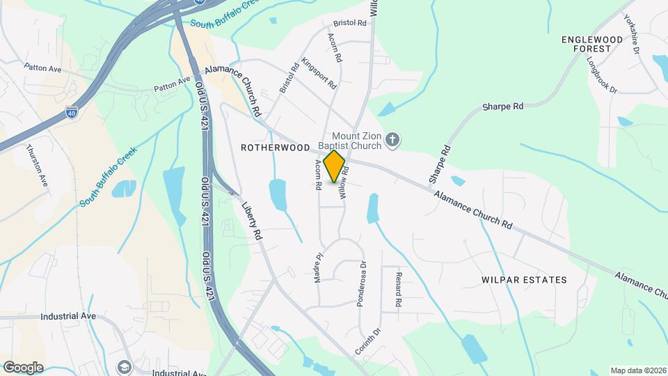 2212 Willow Rd Map and Location Details