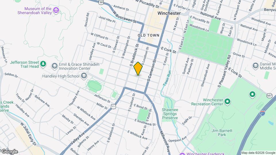 703 S Loudoun St Map and Location Details