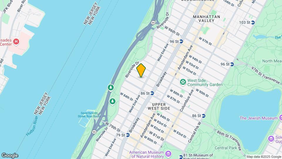 311 W 87th St Map and Location Details