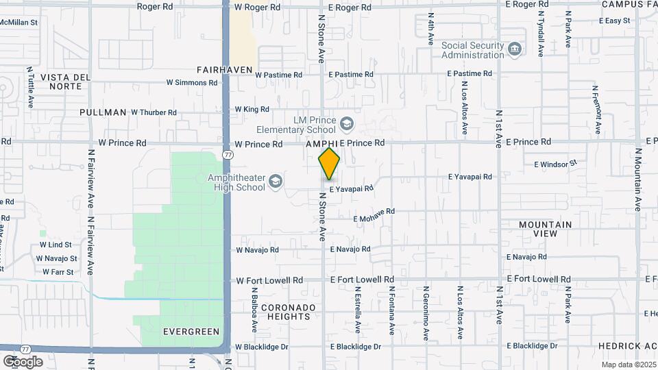 3502 N Stone Ave Map and Location Details
