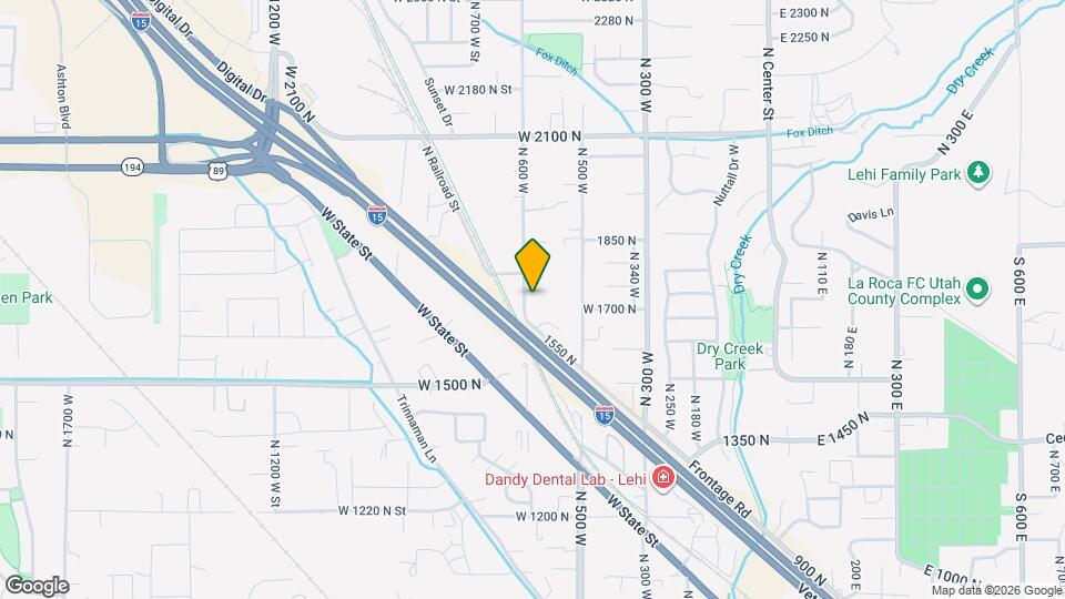 581 W 1730 N Map and Location Details