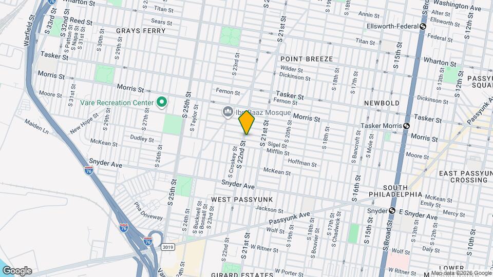 1829 S 22nd St Map and Location Details