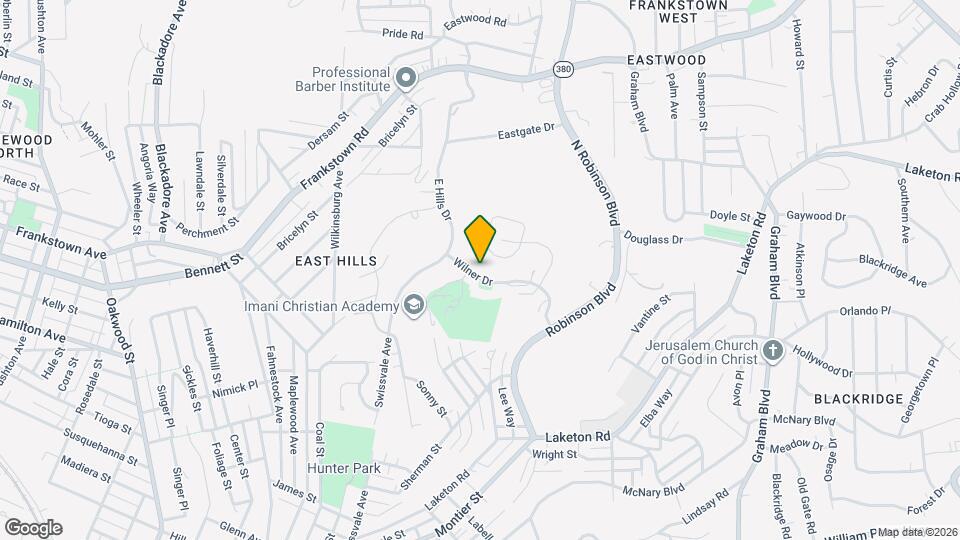 Second East Hills Community Map and Location Details
