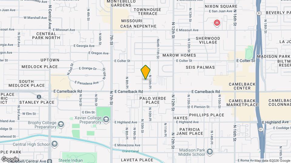 1006 E Pasadena Ave Map and Location Details