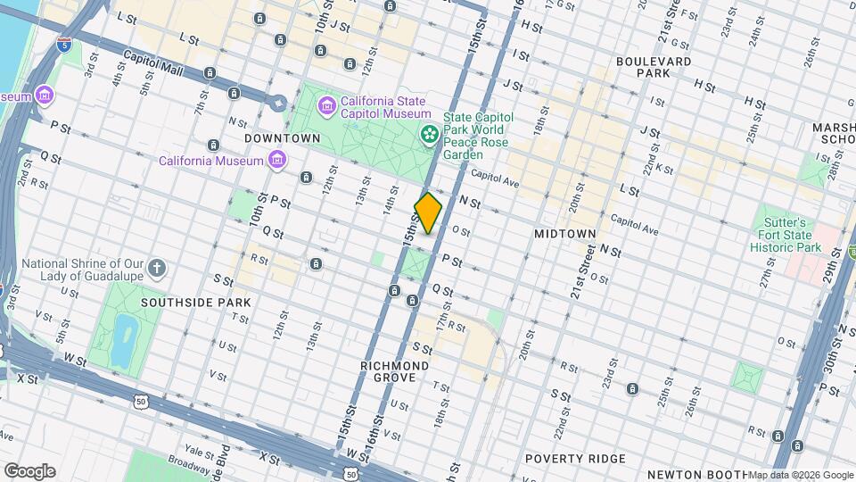 1523 P St Map and Location Details