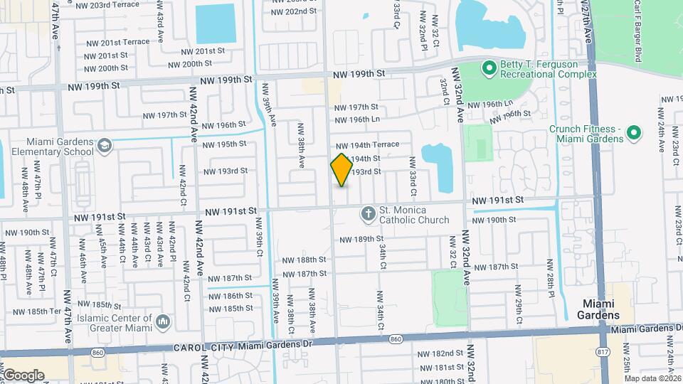 19122 NW 36th Ave Mapa y Detalles de la Ubicación