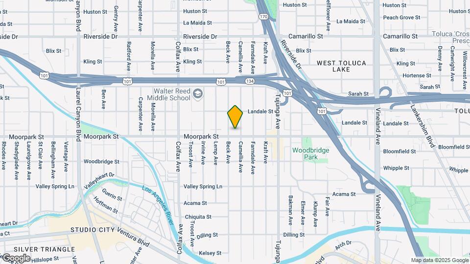 11511-11515 Moorpark St Map and Location Details