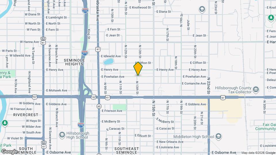 1401 E Powhatan Ave Map and Location Details