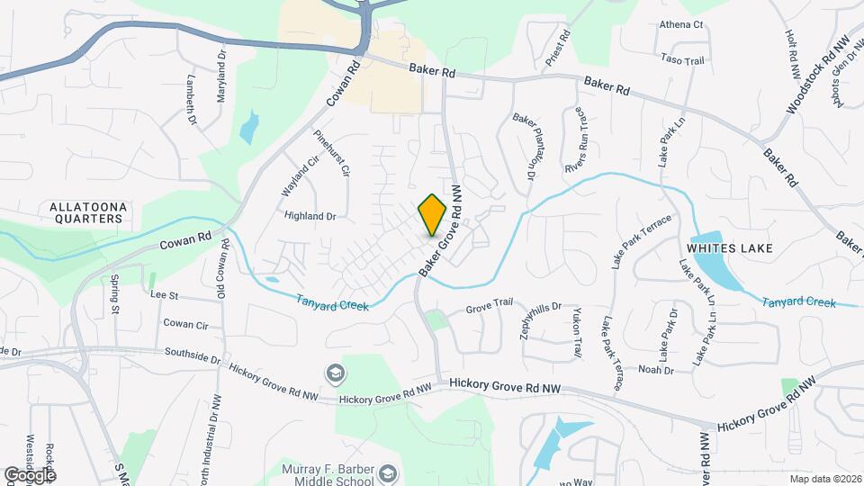 160 Windcroft Cir NW Mapa y Detalles de la Ubicación