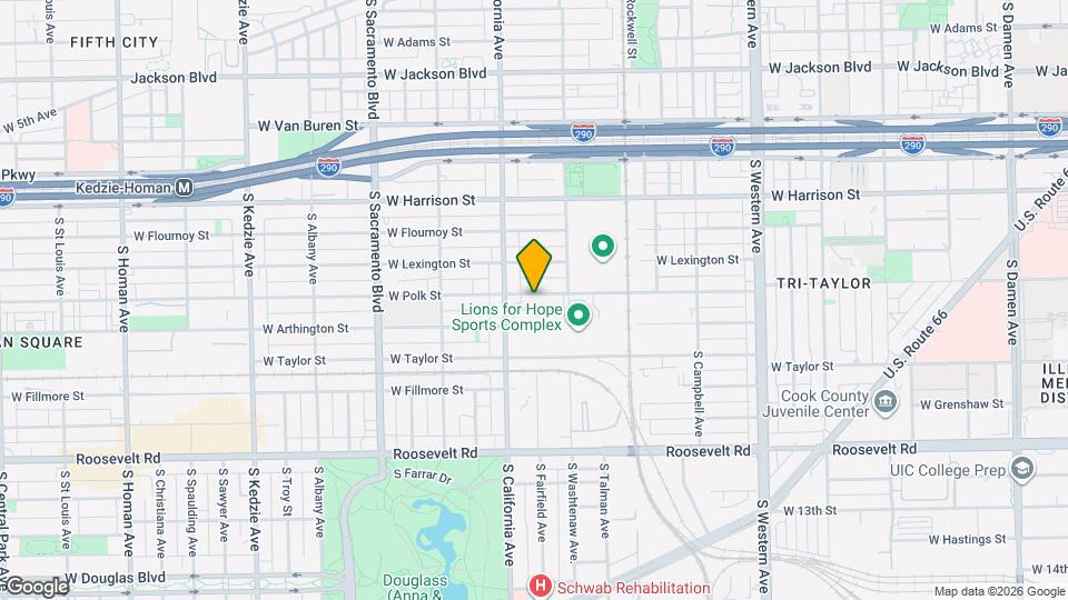2735 W Polk St Map and Location Details