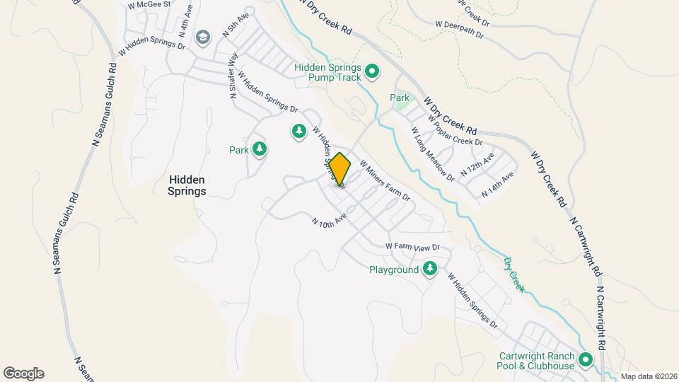 4667 W Hidden Springs Dr Map and Location Details