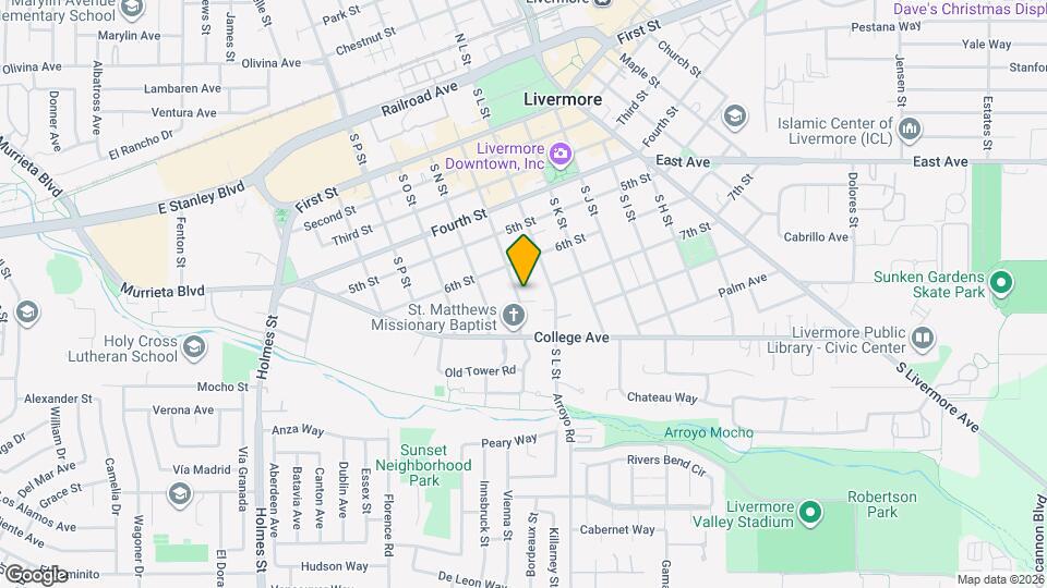 694 S M St Map and Location Details