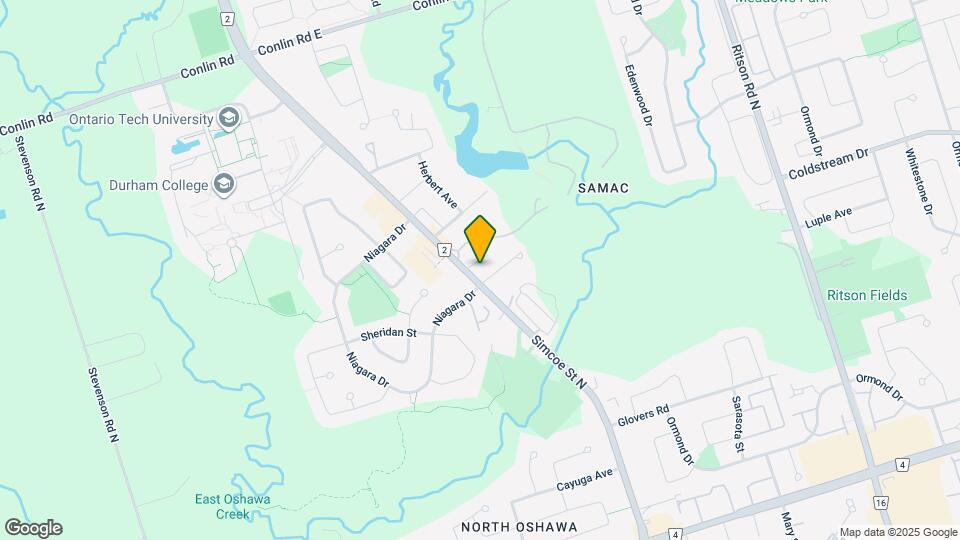 1705 Simcoe St N Map and Location Details