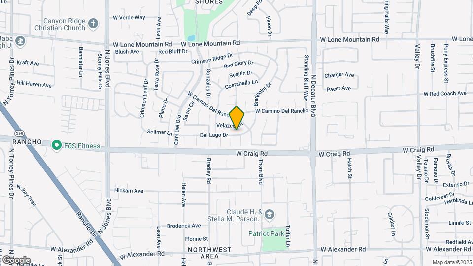 5240 Del Lago Dr Map and Location Details