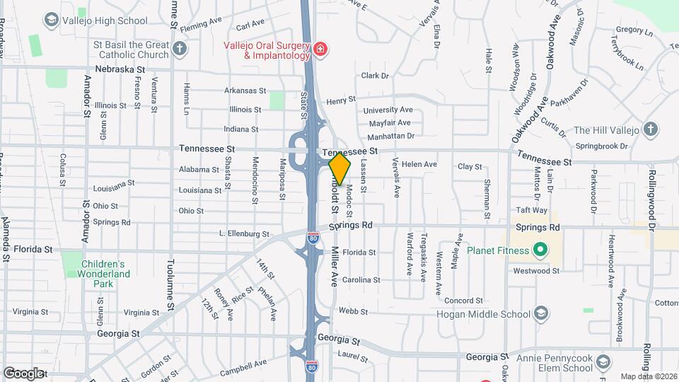 812 Humboldt St Map and Location Details