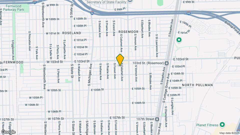 10326 S Calumet Ave Map and Location Details
