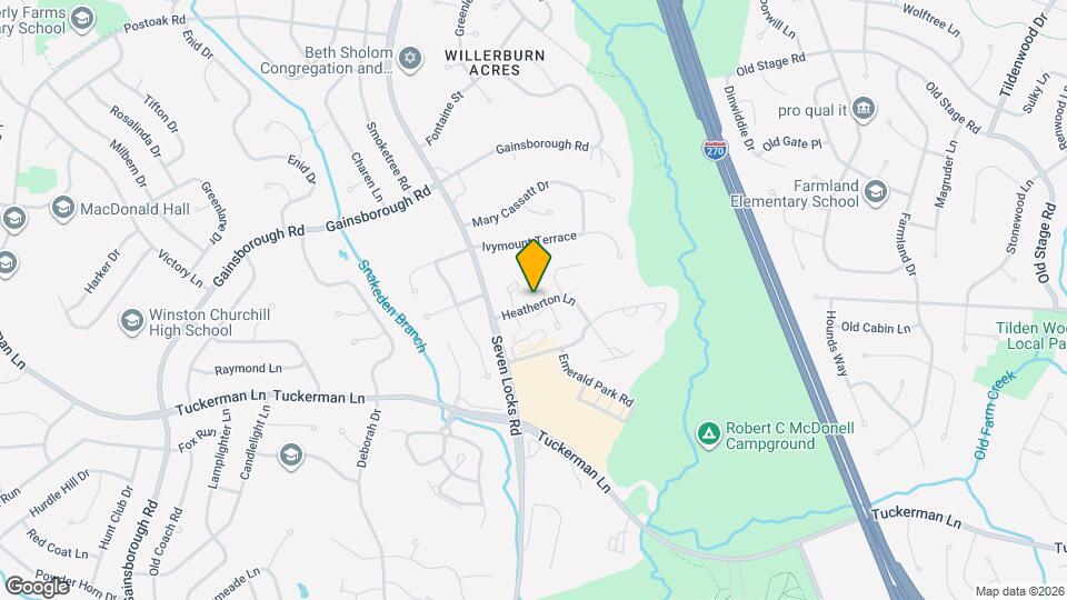 7813 Heatherton Ln Map and Location Details