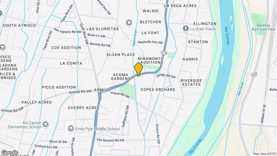 1112 Isleta Blvd SW Mapa y Detalles de la Ubicación