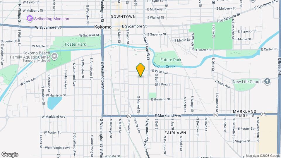 626 S Market St Map and Location Details