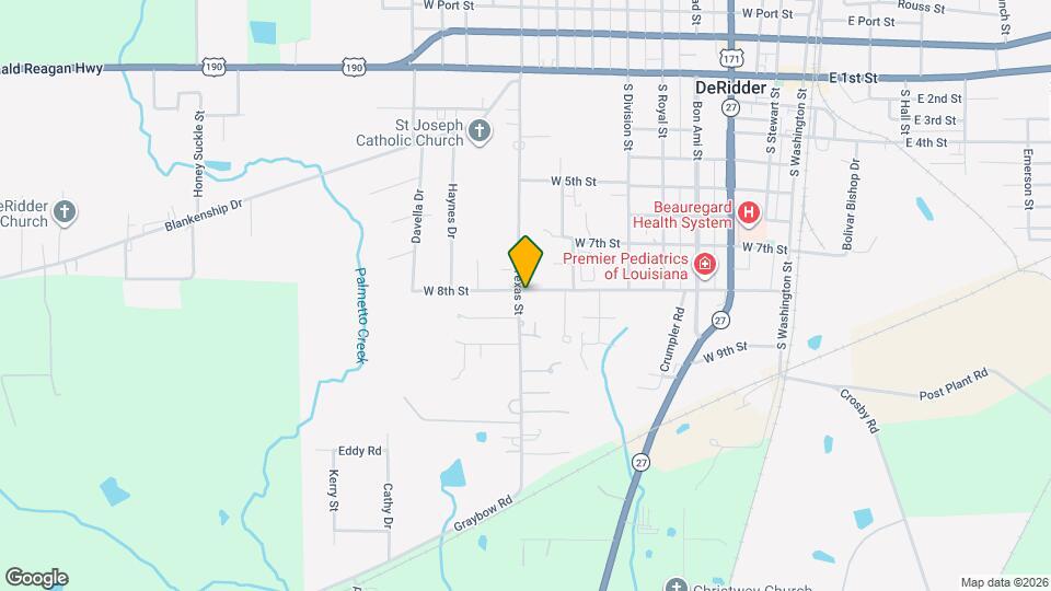 802 S Texas St Mapa y Detalles de la Ubicación