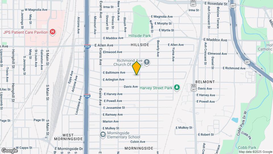 1119 E Arlington Ave Map and Location Details