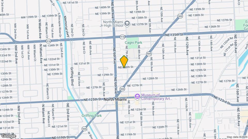 672 NE 130th St Map and Location Details