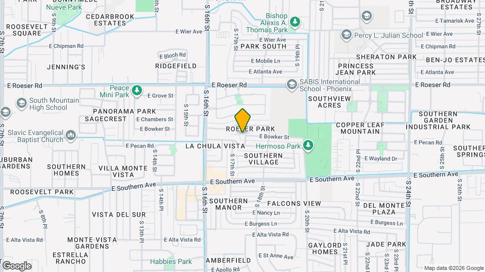 5446 S 17th Pl Mapa y Detalles de la Ubicación