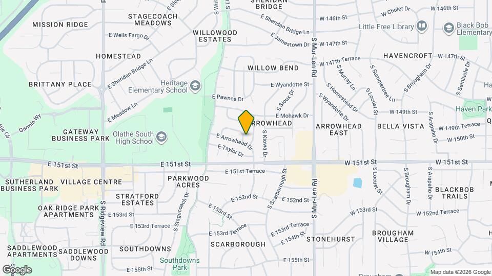 2138 E Arrowhead Cir Map and Location Details