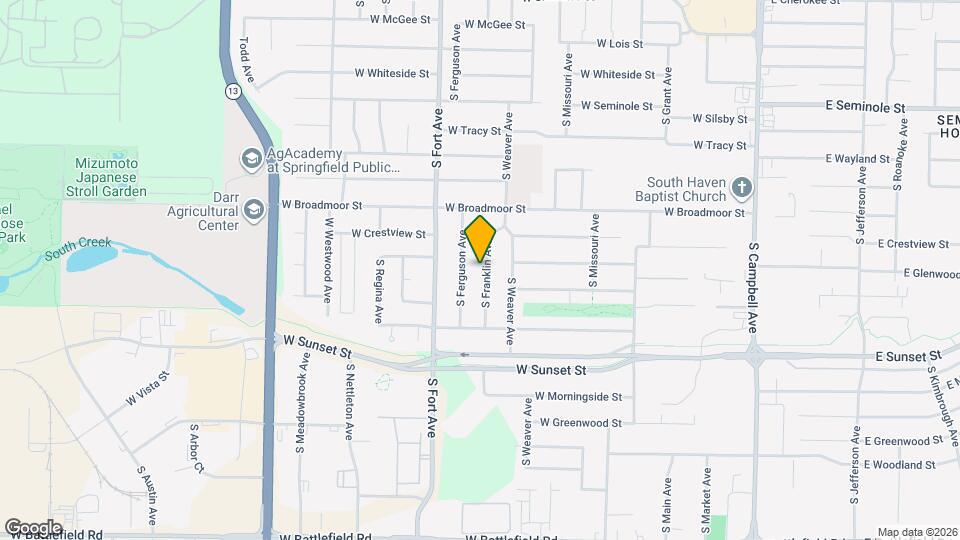 2511 S Franklin Ave Map and Location Details