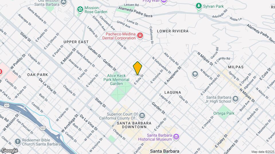 331 E Sola St Map and Location Details