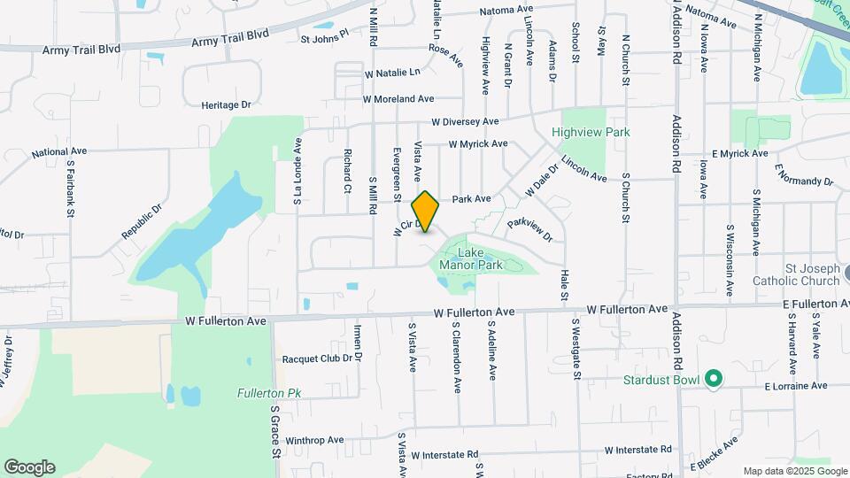 418 W Lake Park Dr Map and Location Details