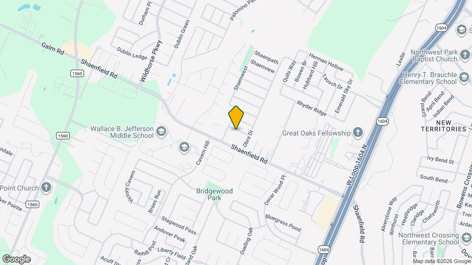 10730 Shaencrossing Map and Location Details