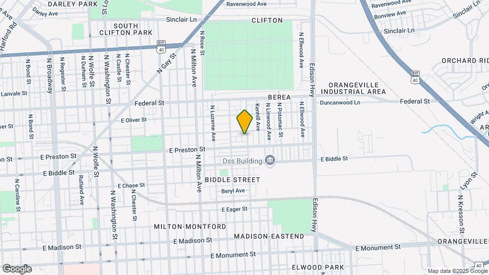 1314 N Kenwood Ave Map and Location Details
