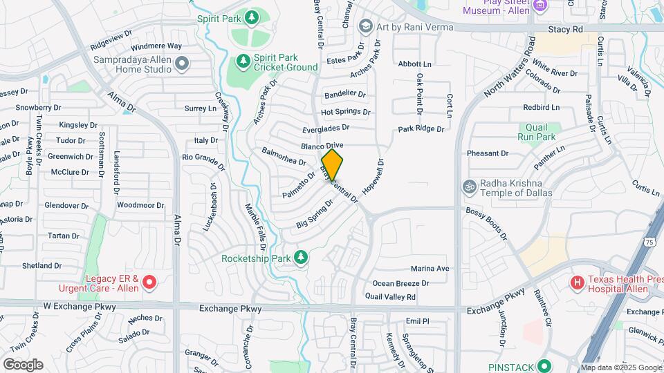 1031 Enchanted Rock Dr Map and Location Details