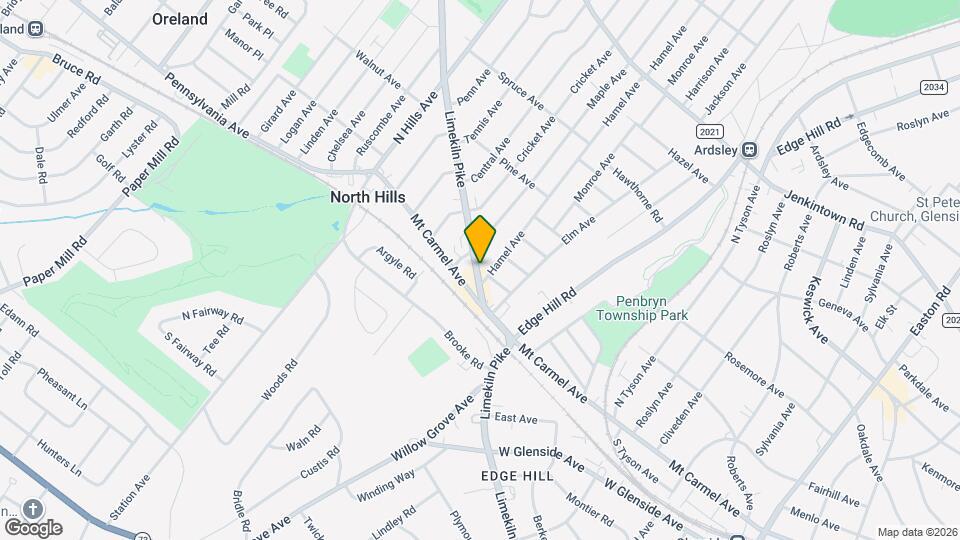 2743 Limekiln Pike, Unit B Map and Location Details
