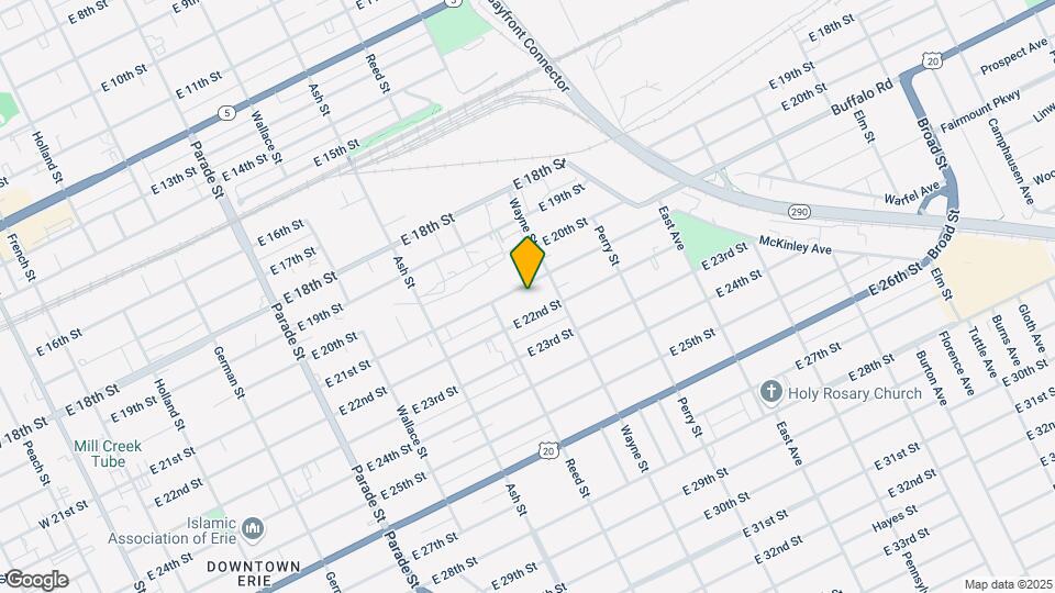 735 E 21St St Map and Location Details