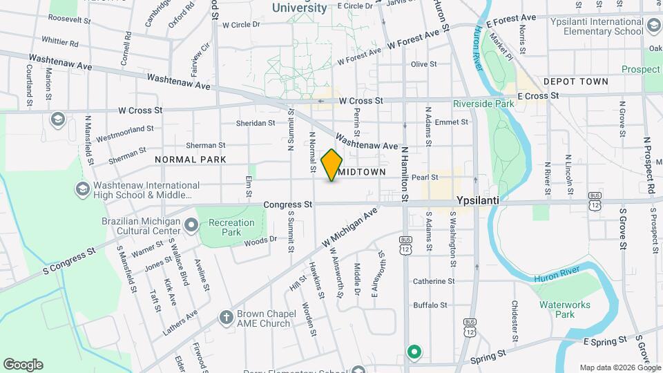 703 Pearl St Map and Location Details