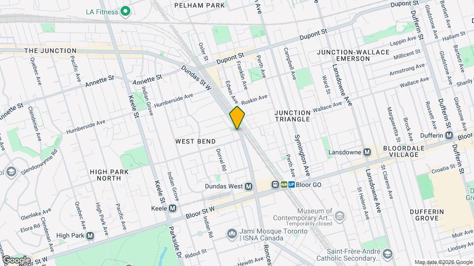 2495 Dundas St W Map and Location Details