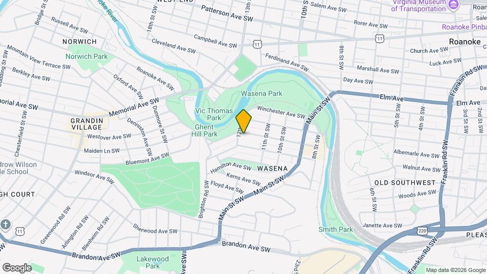 1144 Wasena Ave SW Map and Location Details