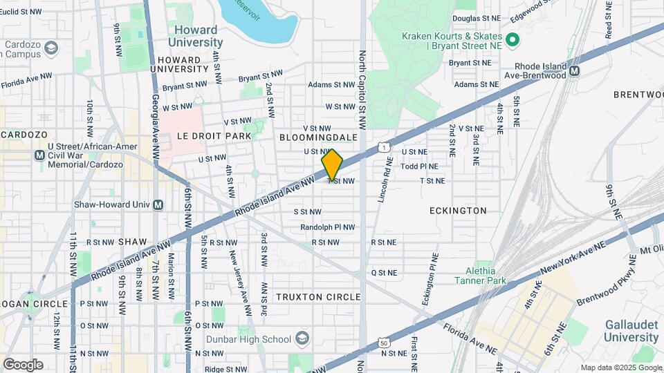 58 T St NW Map and Location Details