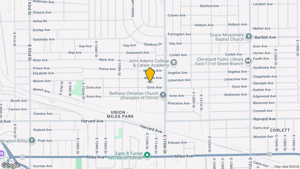 11317 Dove Ave Map and Location Details