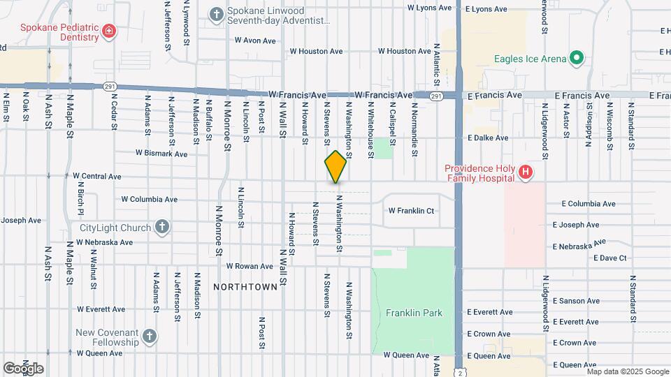 5817 N Washington St Map and Location Details