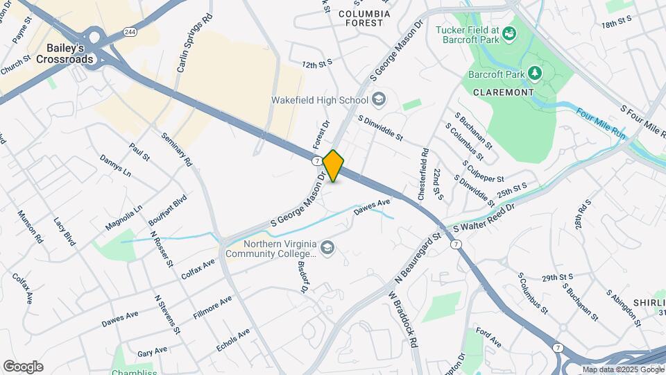 3701 S George Mason Dr, Unit 1218 Mapa y Detalles de la Ubicación